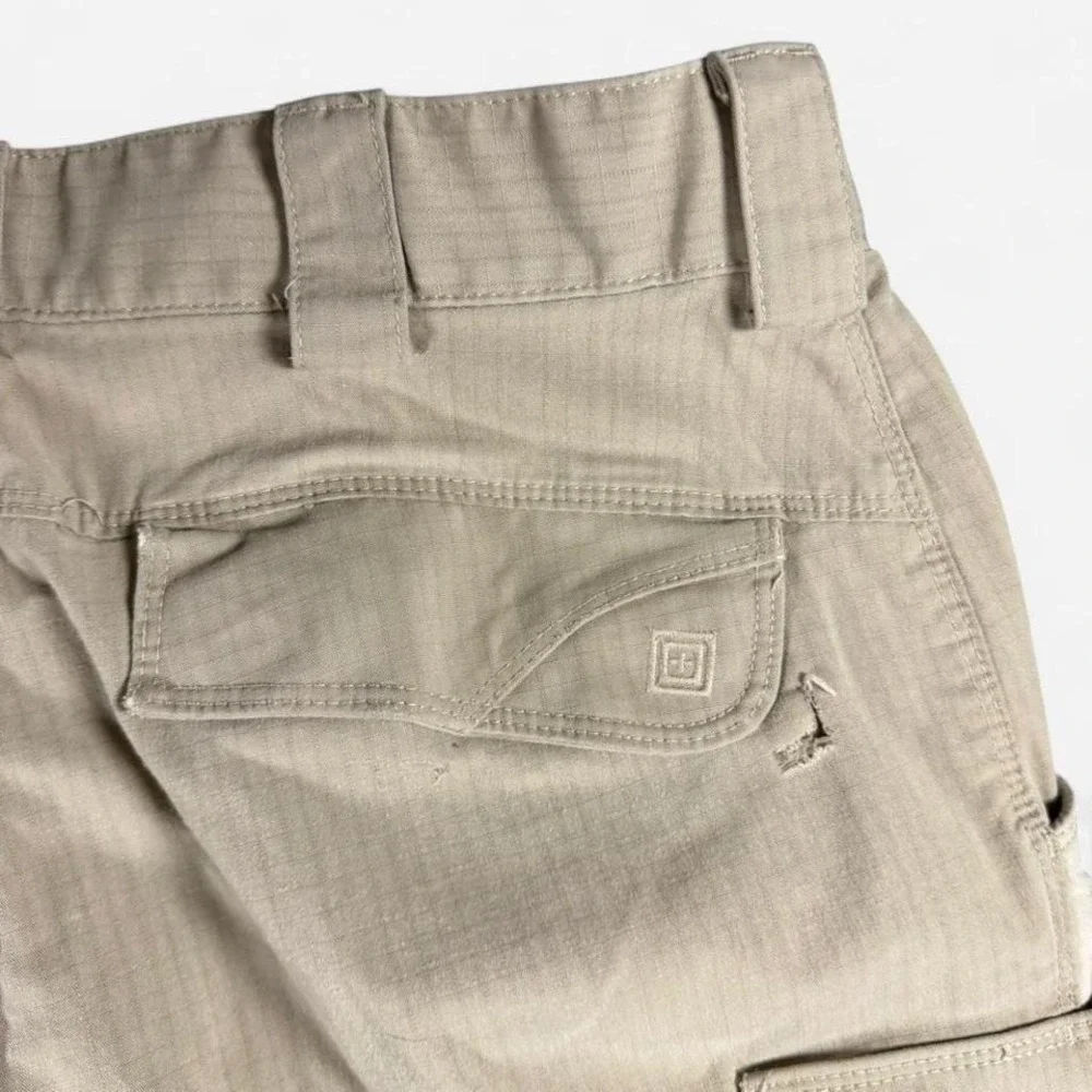 5.11 Tactical Ripstop Cargo Utility Pants Beige Size 32x32 - Picture 5 of 8